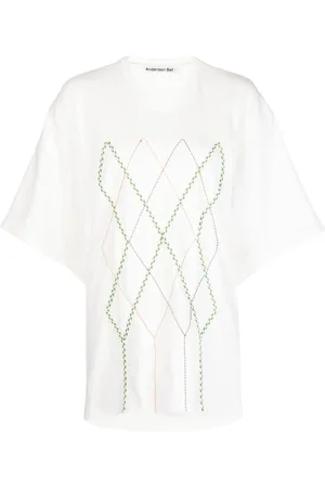 Andersson Bell Argyle String Embroidery Oversize T