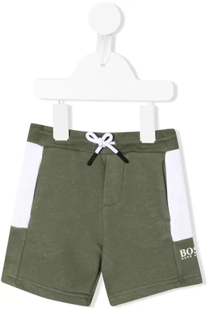 HUGO BOSS Shorts - Logo-print colour-block shorts