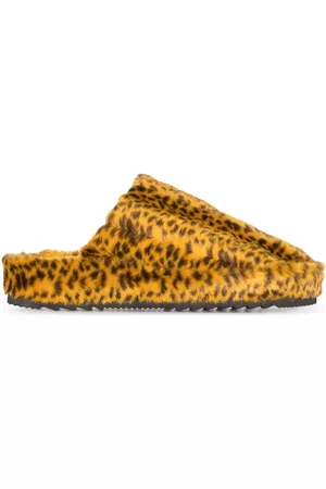 Stand Studio Dames Schoenen met bont - Nova leopard-print faux-fur slippers