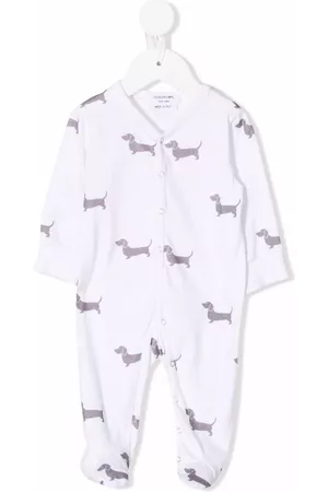 Thom Browne Pyjama's - Dog-print babygrow