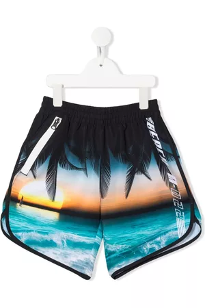 Molo Shorts - Sunset-print swim shorts