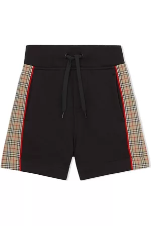 Burberry Kids Contrasting-panel detail shorts