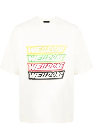 We11 Done Repeated logo print T