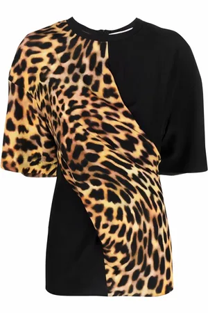 Stella McCartney Cheetah print panel T