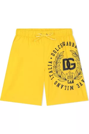 Dolce & Gabbana Kids DG logo-print swim shorts