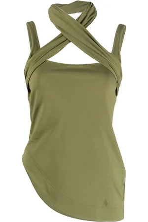 The Attico Asymmetric sleeveless T