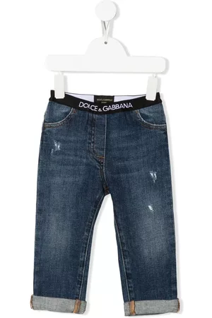 Dolce & Gabbana Logo-waistband detail jeans