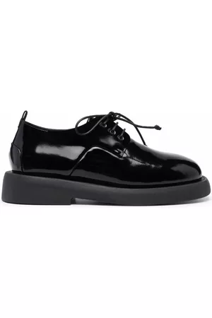 MARSÈLL Dames Veterschoenen - High-shine lace-up leather shoes