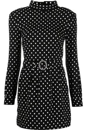 Saint Laurent Belted polka