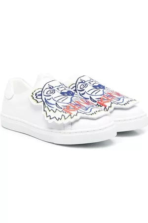 Kenzo Jongens Sportschoenen - Embroidered-tiger low-top sneakers