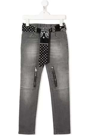 Givenchy Jeans - Tie-waist stonewashed denim jeans