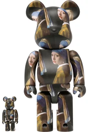 MEDICOM TOY Bearbrick Girl With Pearl Earring ornament set