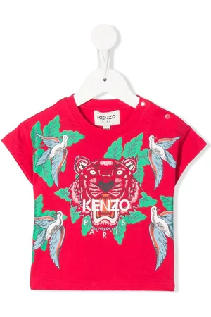 Kenzo T-shirts - Tiger-print organic cotton T-shirt