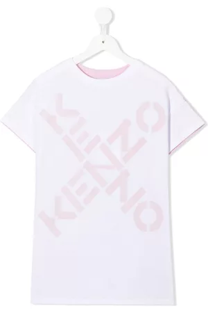 Kenzo Meisjes T-shirts - Logo-print organic cotton T-shirt