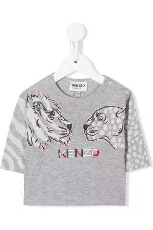 Kenzo Lange mouw - Tiger and friends-print long-sleeve T-shirt