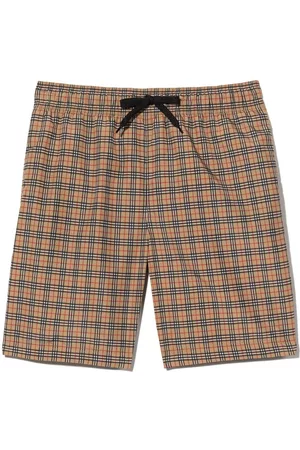 Burberry TEEN checked drawstring shorts