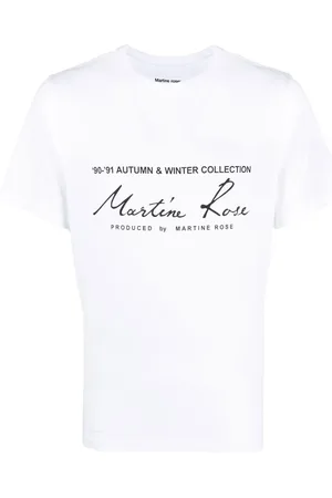 MARTINE ROSE Logo print T