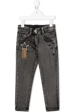MONNALISA Mid-rise slim-cut jeans