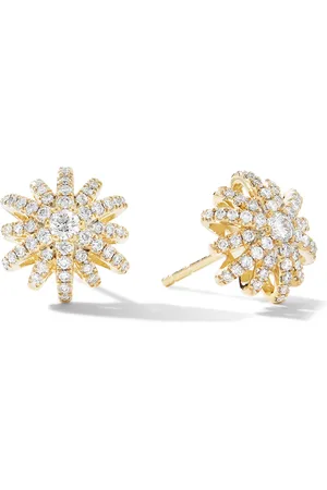 David Yurman 18kt yellow Starburst diamond stud earrings (11.7mm)