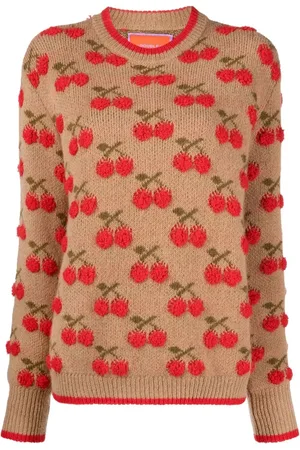 La DoubleJ Cherry intarsia