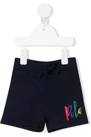 Ralph Lauren Kids Strings - Logo-print drawstring shorts