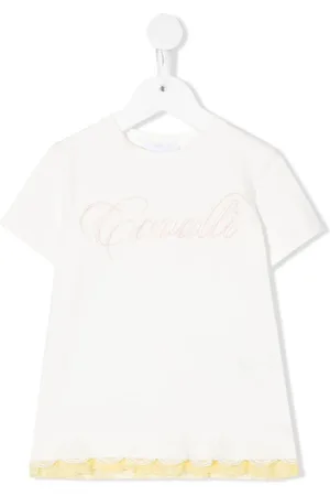Roberto Cavalli Embroidered logo cotton T