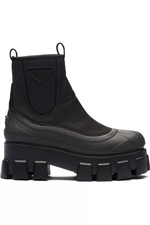 Prada Dames Enkellaarzen - Monolith chunky lug-sole ankle boots