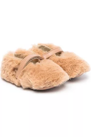 MONTELPARE TRADITION Faux-fur touch-strap shoes