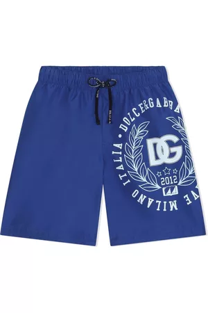 Dolce & Gabbana Shorts - DG logo-print swim shorts