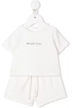 Studio Clay Shorts - Teddy logo-print shorts set