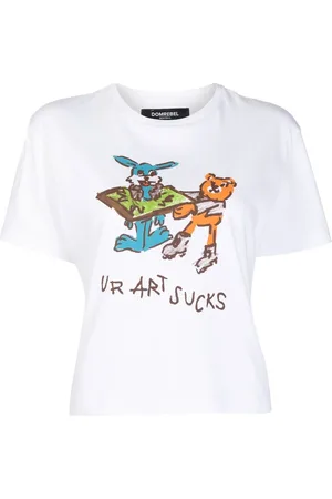 DOMREBEL Ur Art Sucks print T