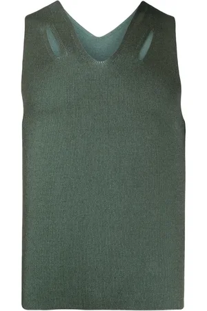 DION LEE Ribbed knit cut