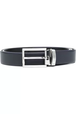 Emporio Armani Heren Riemen - Logo-buckle leather belt