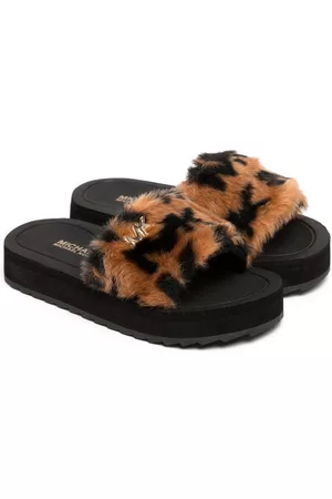 Michael Kors Faux-fur sliders
