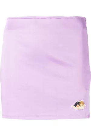 Fiorucci Dames Rokken - Logo-patch fitted skirt