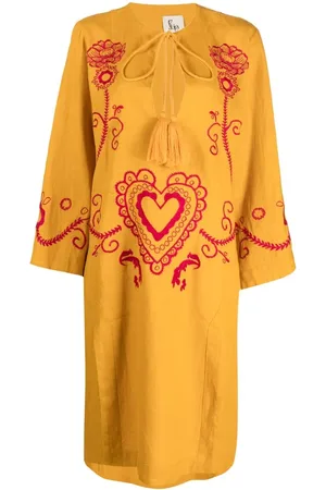 Paula Embroidered wide