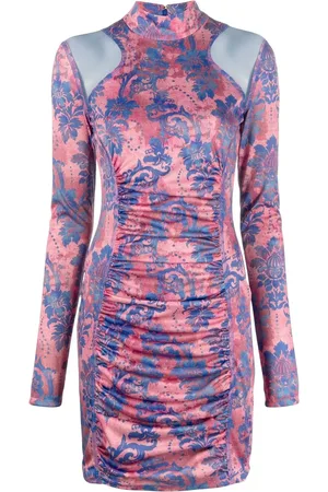 VERSACE Gathered paisley