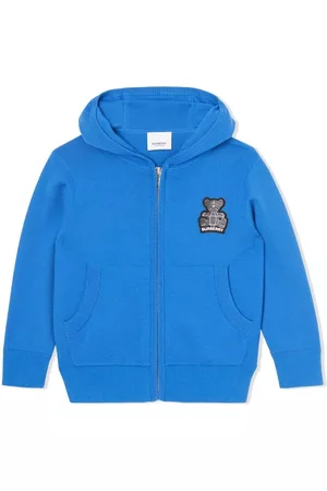 Burberry Jongens Hoodies - Thomas Bear-appliqué zip-up hoodie