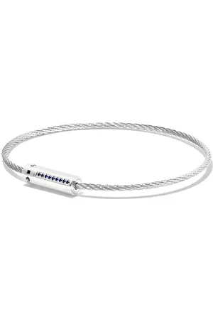 Le Gramme Sterling Cable sapphire bracelet