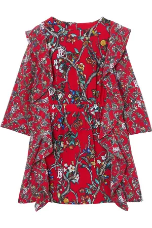 Burberry Meisjes Casual jurken - Motif-print silk dress