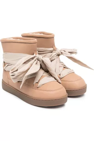 Donsje Dames Veterlaarzen - Faux fur-lined lace-up boots
