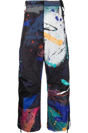 Templa Heren Skipakken - Dark Splatter printed ski trousers
