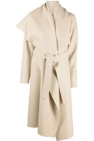 Harris wharf london deals ivory blanket belted coat