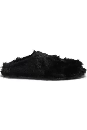 Jil Sander Dames Slippers - Fur design slippers