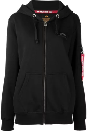 Alpha Industries Zip-front logo hoodie