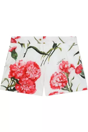 Dolce & Gabbana Floral-print cotton shorts