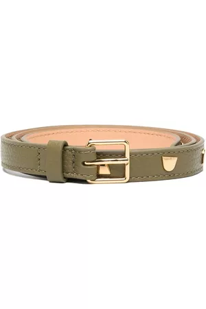 Coccinelle Studded leather skinny belt