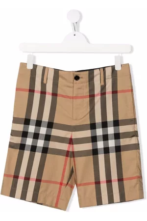 Burberry Shorts - Checked stretch-cotton shorts
