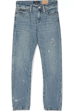 Ralph Lauren Straight - Distressed-effect straight-leg jeans