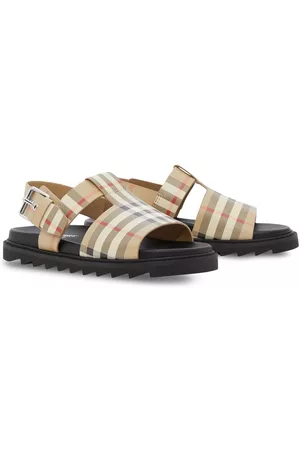 Burberry Vintage Check leather buckled sandals